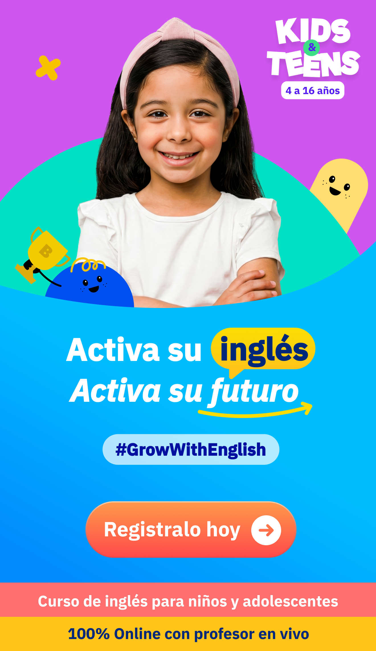 Kids & Teens - Curso de inglés para niños y adolescentes de 4 a 16 años